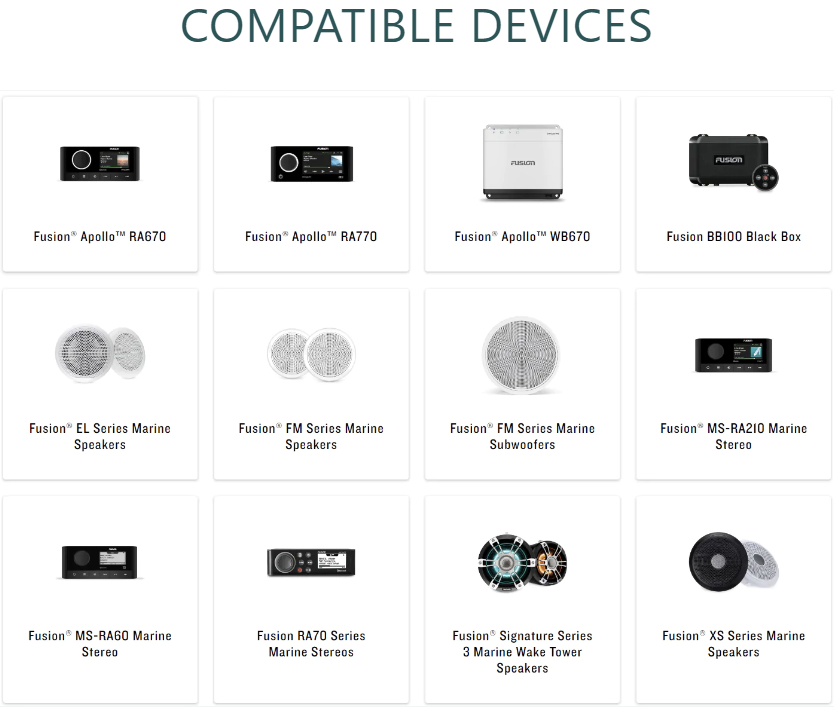 Fusion AM Series Marine Amplifier - 2 Channel