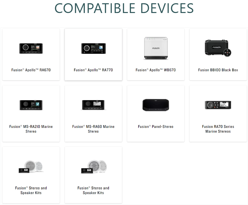 Fusion ARX Wireless Remote Control - Black