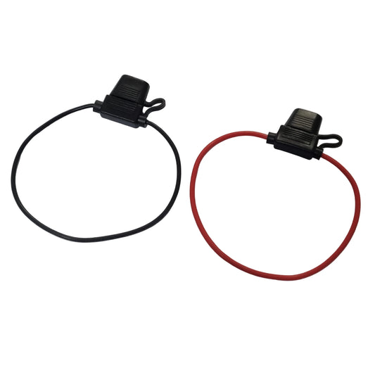 Medium fuse holder, In Line Standard Fuse Holder 16AWG Wire, 15cm